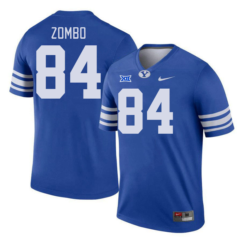 Men #84 Prince Zombo BYU Cougars College Football Jerseys Stitched Sale-Royal